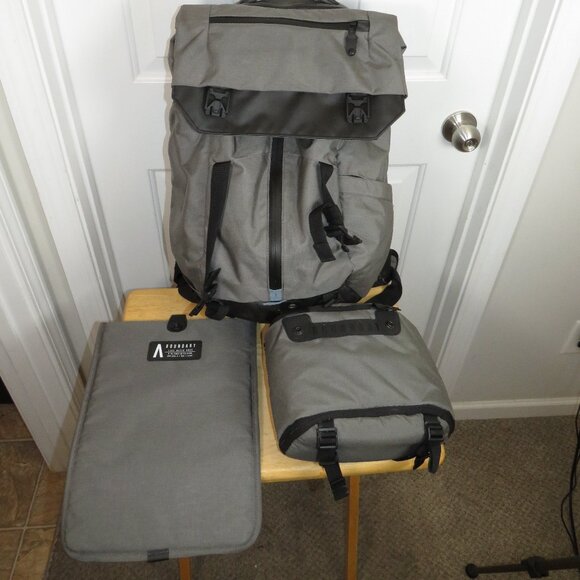 Boundary Supply Prima System  Gray & Black with Laptop Sleeve and Camera Bag - Picture 1 of 8